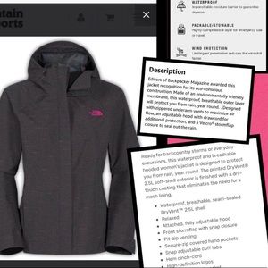 NWT The North Face Rain Jacket